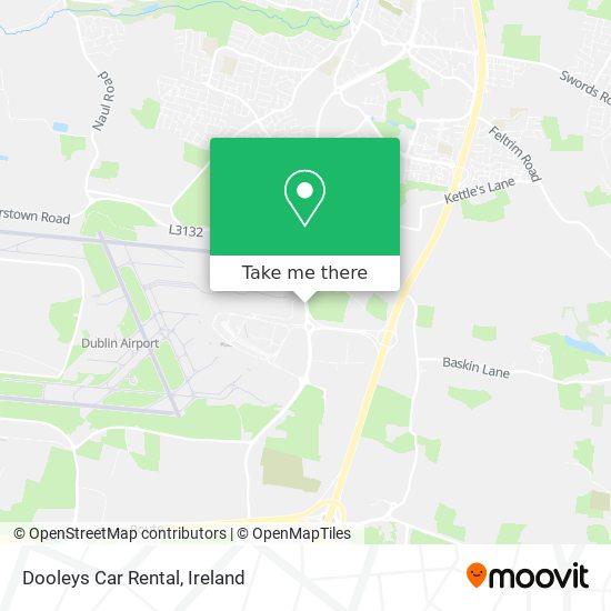 Dooleys Car Rental map