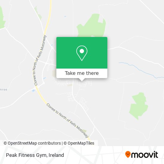 Peak Fitness Gym map