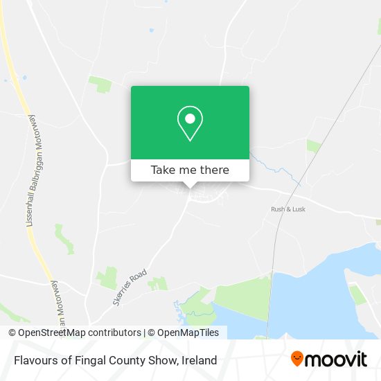 Flavours of Fingal County Show map