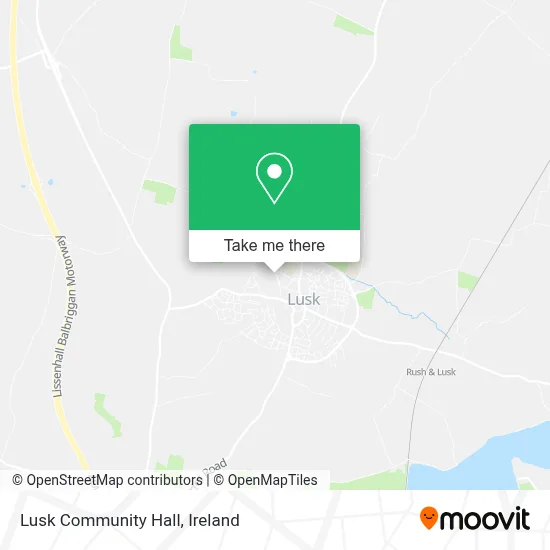Lusk Community Hall map
