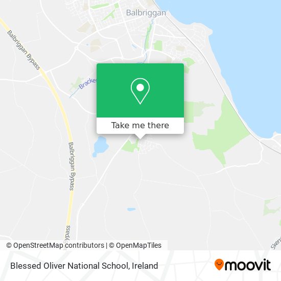 Blessed Oliver National School map