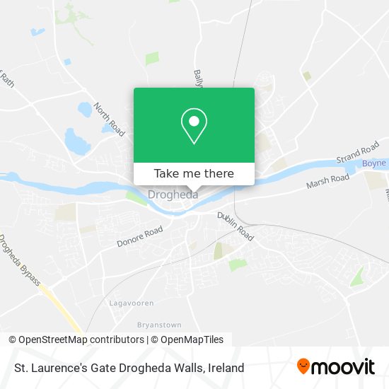 St. Laurence's Gate Drogheda Walls map