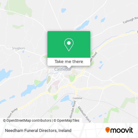 Needham Funeral Directors map