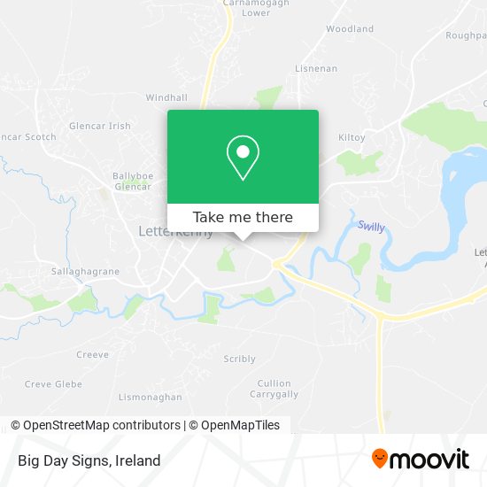 Big Day Signs map