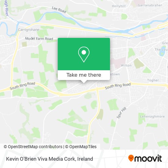 Kevin O'Brien Viva Media Cork map