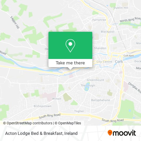 Acton Lodge Bed & Breakfast map