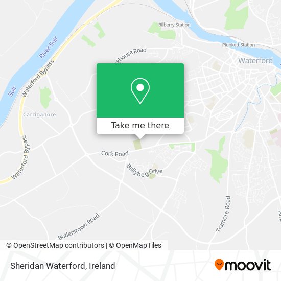 Sheridan Waterford map