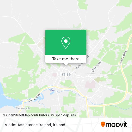 Victim Assistance Ireland map