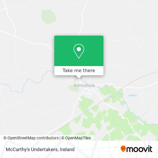 McCarthy's Undertakers map