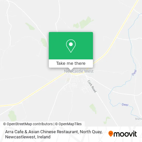 Arra Cafe & Asian Chinese Restaurant, North Quay, Newcastlewest map