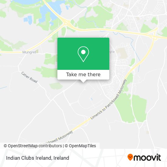 Indian Clubs Ireland map