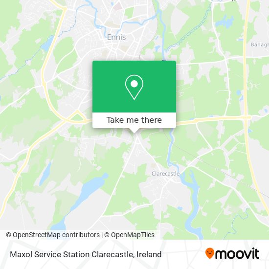 Maxol Service Station Clarecastle map