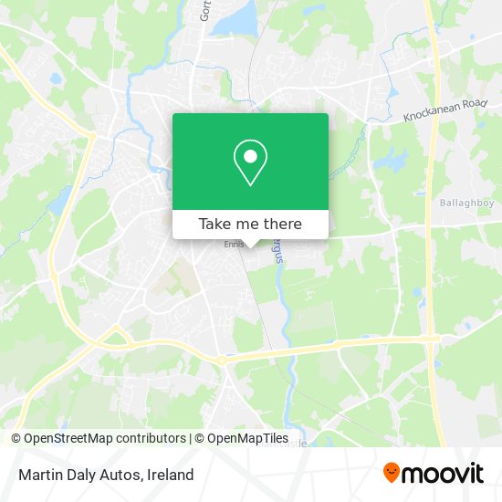 Martin Daly Autos map