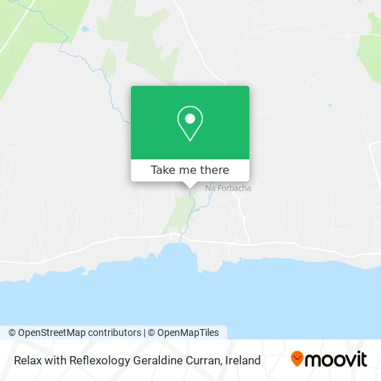 Relax with Reflexology Geraldine Curran map