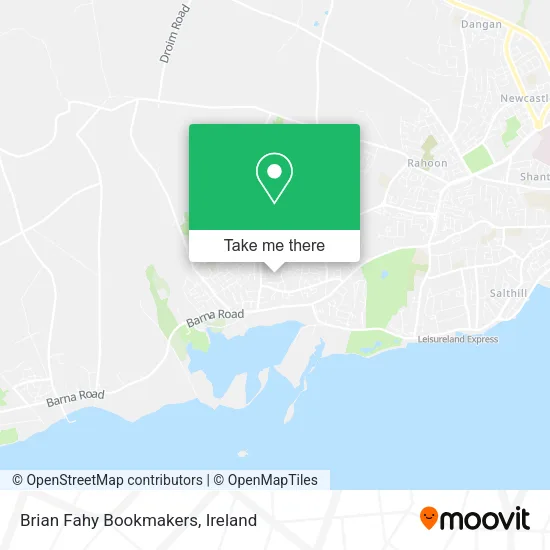 Brian Fahy Bookmakers map