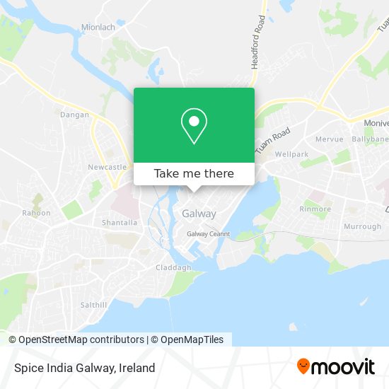 Spice India Galway map