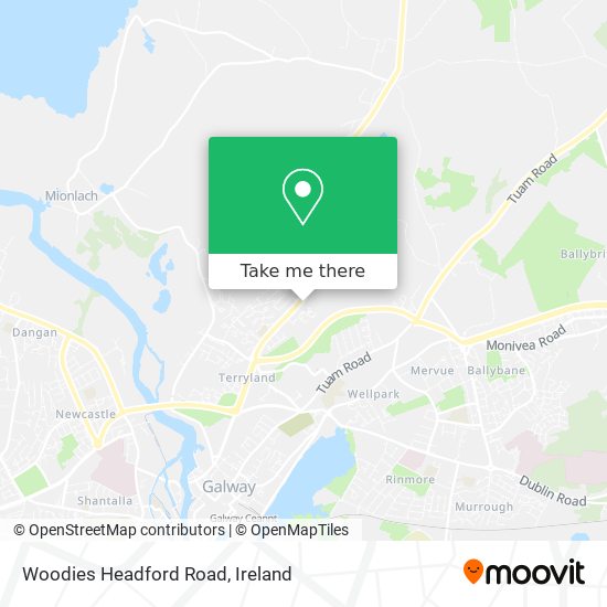 Woodies Headford Road map