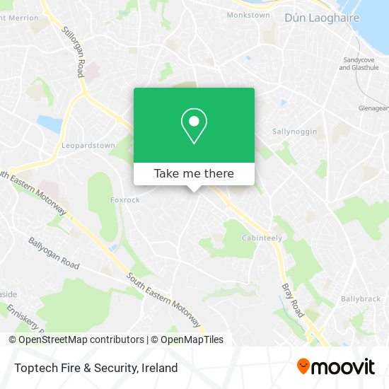 Toptech Fire & Security map