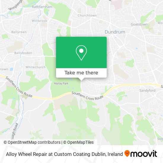 Alloy Wheel Repair at Custom Coating Dublin map