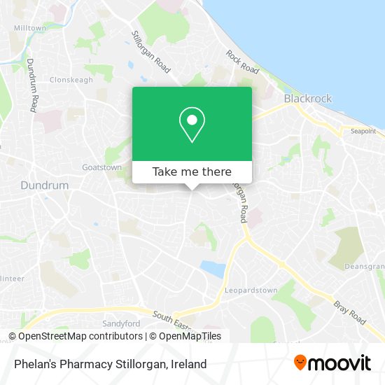 Phelan's Pharmacy Stillorgan map