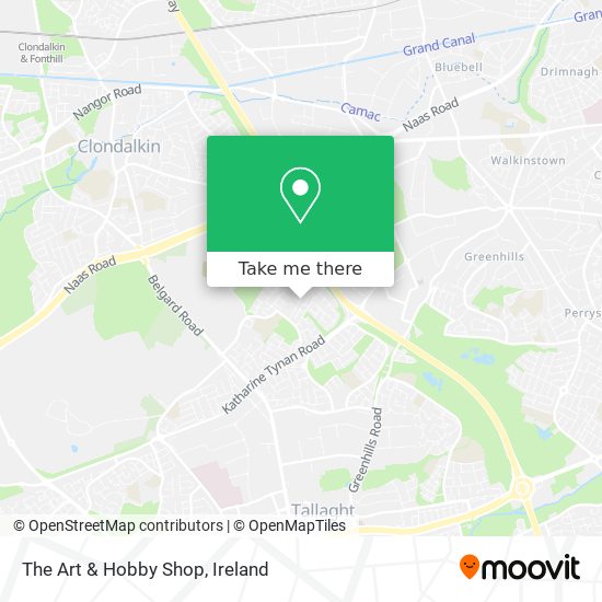 The Art & Hobby Shop map