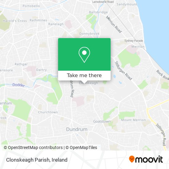 Clonskeagh Parish map