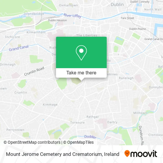 Mount Jerome Cemetery and Crematorium map