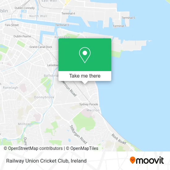 Railway Union Cricket Club map