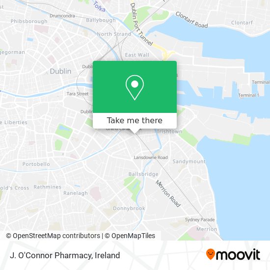 J. O'Connor Pharmacy map