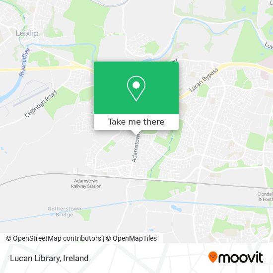 Lucan Library map