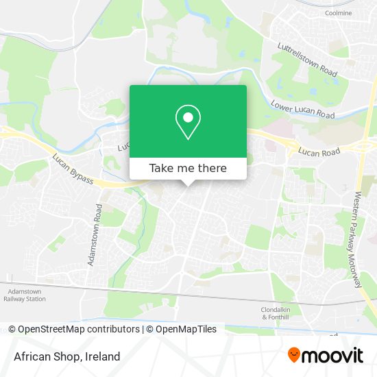 African Shop map