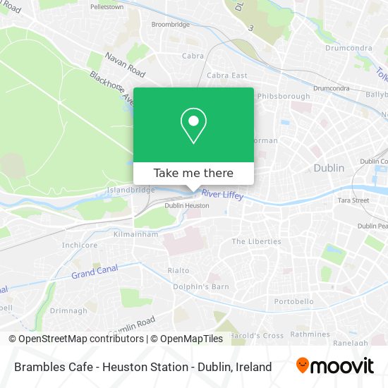 Brambles Cafe - Heuston Station - Dublin map