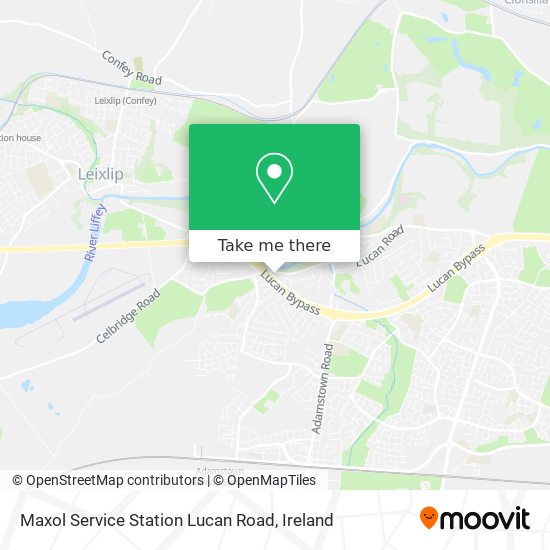 Maxol Service Station Lucan Road map