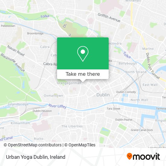 Urban Yoga Dublin map