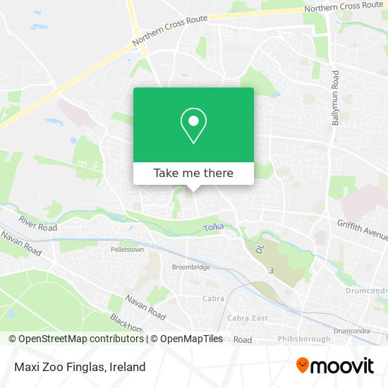 Maxi Zoo Finglas map