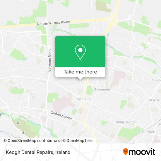 Keogh Dental Repairs map