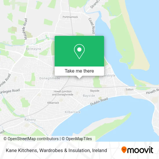 Kane Kitchens, Wardrobes & Insulation map