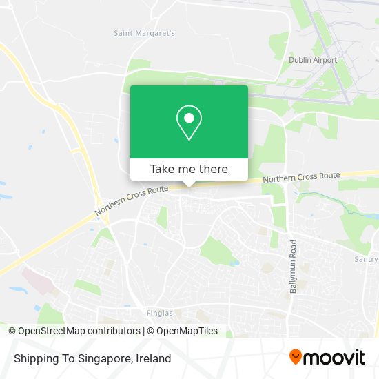 Shipping To Singapore map