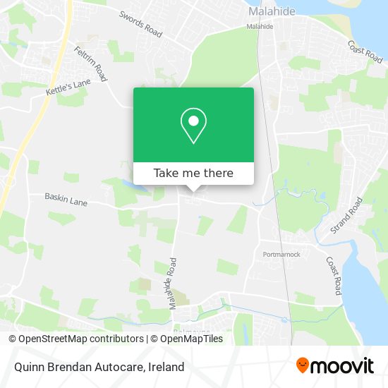 Quinn Brendan Autocare map