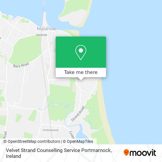 Velvet Strand Counselling Service Portmarnock map