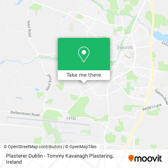 Plasterer Dublin - Tommy Kavanagh Plastering map