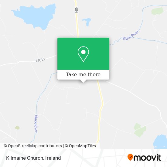 Kilmaine Church map