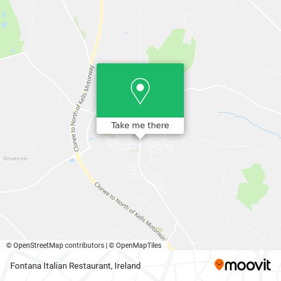 Fontana Italian Restaurant plan
