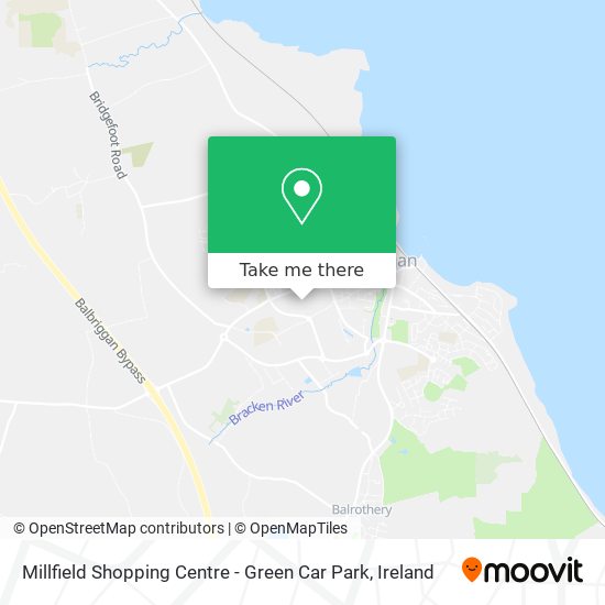 Millfield Shopping Centre - Green Car Park map