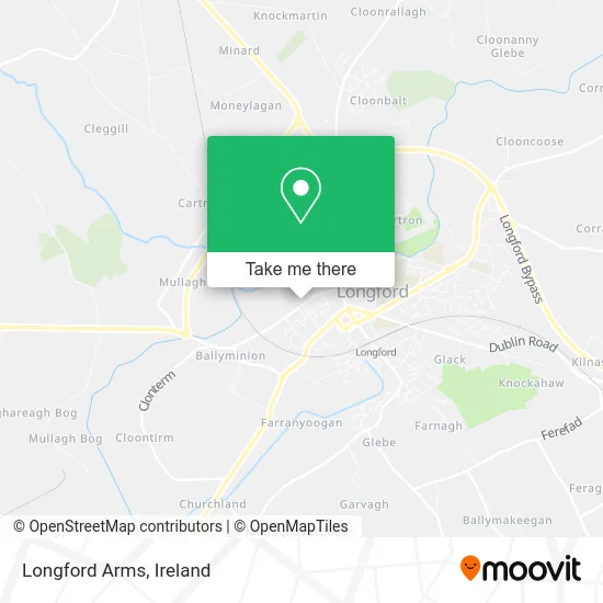 Longford Arms map