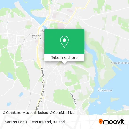 Sarah's Fab-U-Less Ireland map