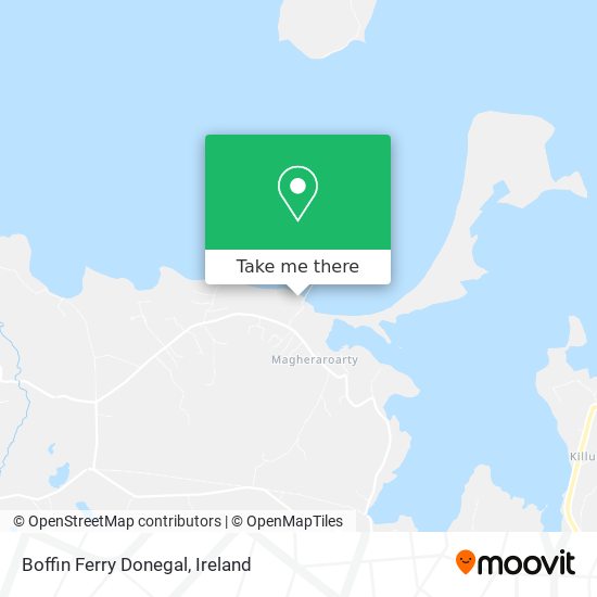 Boffin Ferry Donegal map
