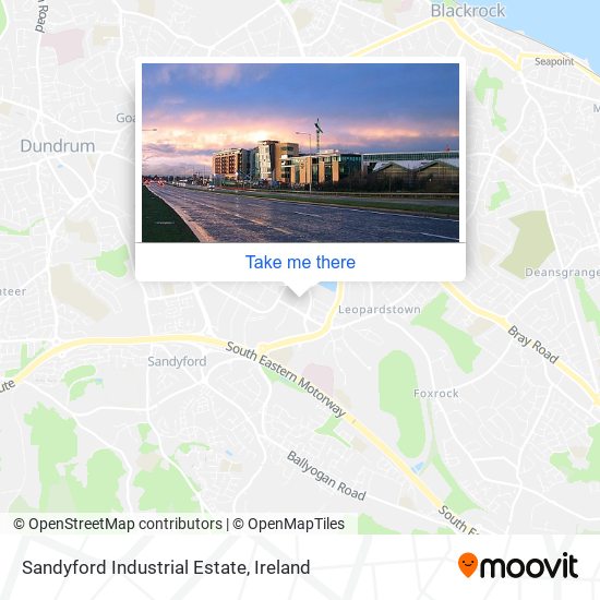 Sandyford Industrial Estate map