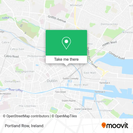 Portland Row map