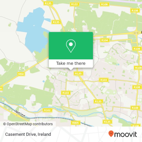Casement Drive map
